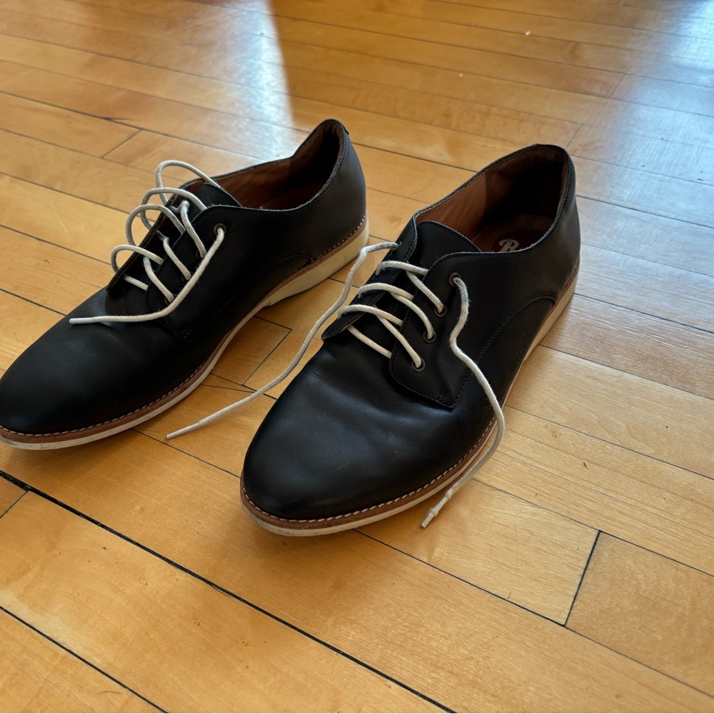Black Leather Men's Shoes